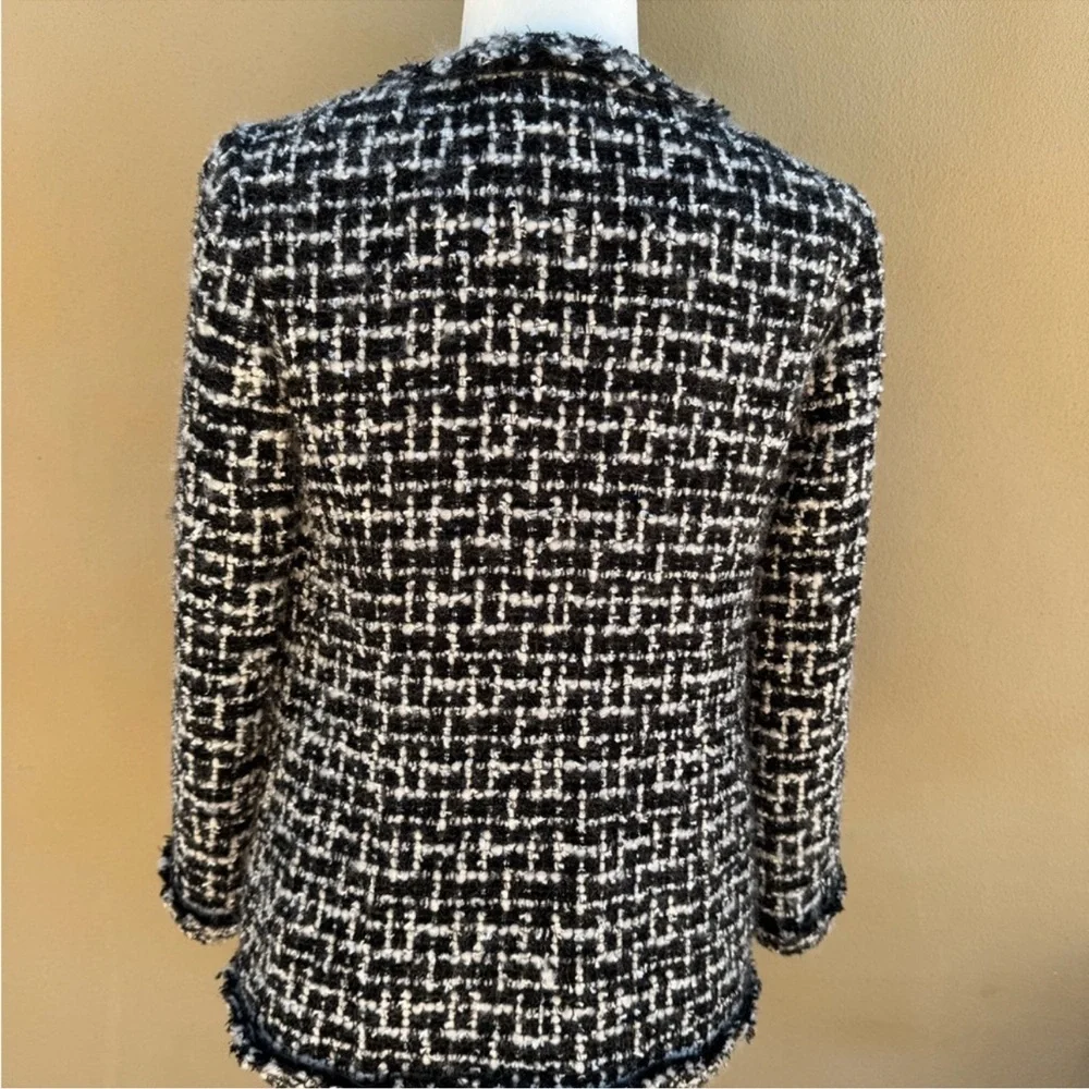 JCrew Collection Lady 🔥Tweed Classic🔥Jacket sz6 Black/white PristinePrice Firm!